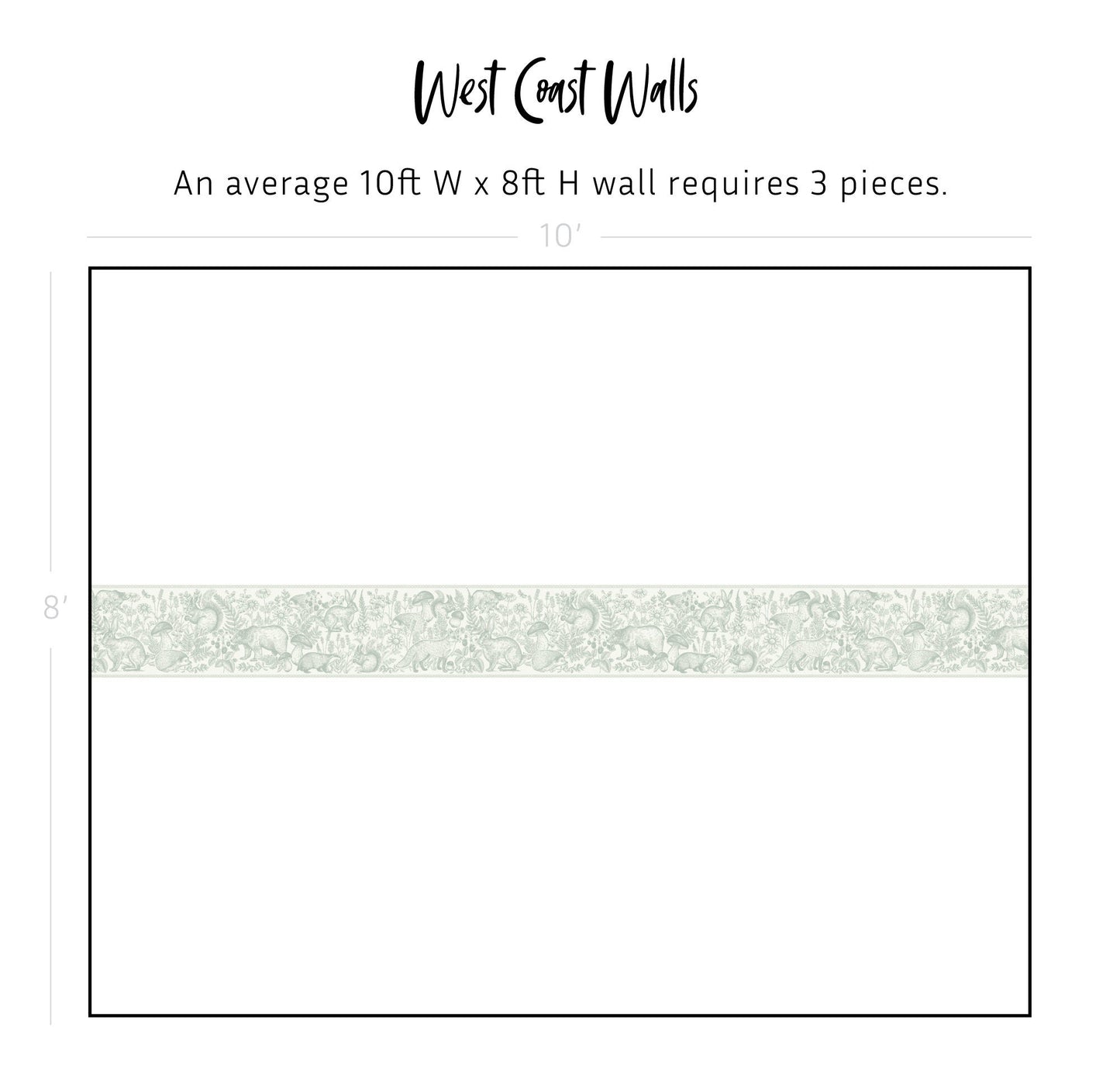 Whimsical Woodland Wallpaper Border