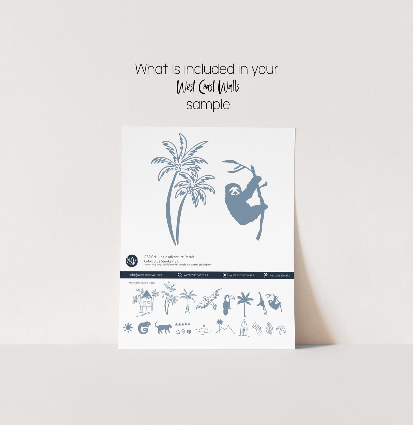 Drawn Jungle Adventure Removable Wall Decals