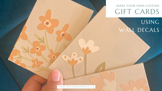 How To Make Handmade Cards using Wall Decals