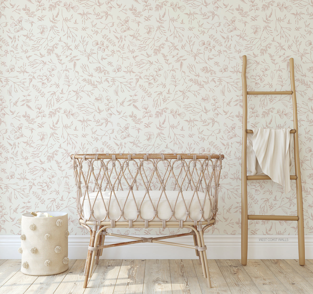 Dainty Floral Botanical Wallpaper