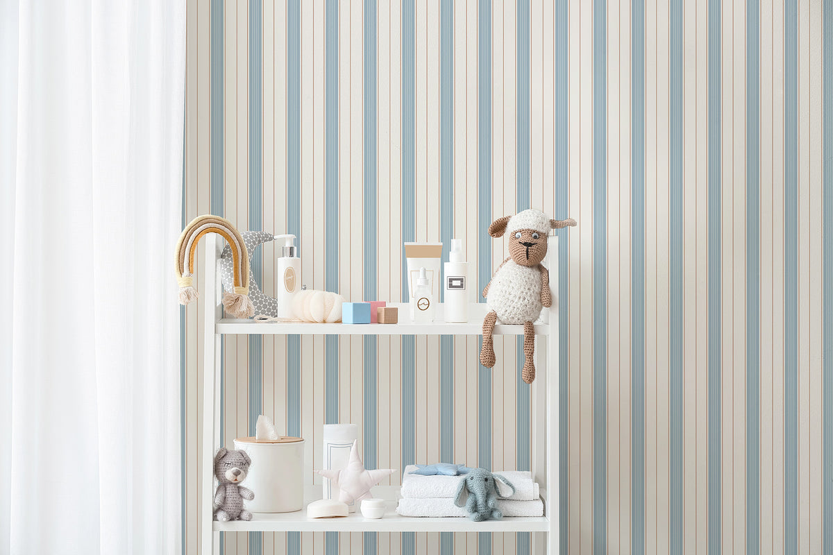 Light Maritime Stripe Wallpaper