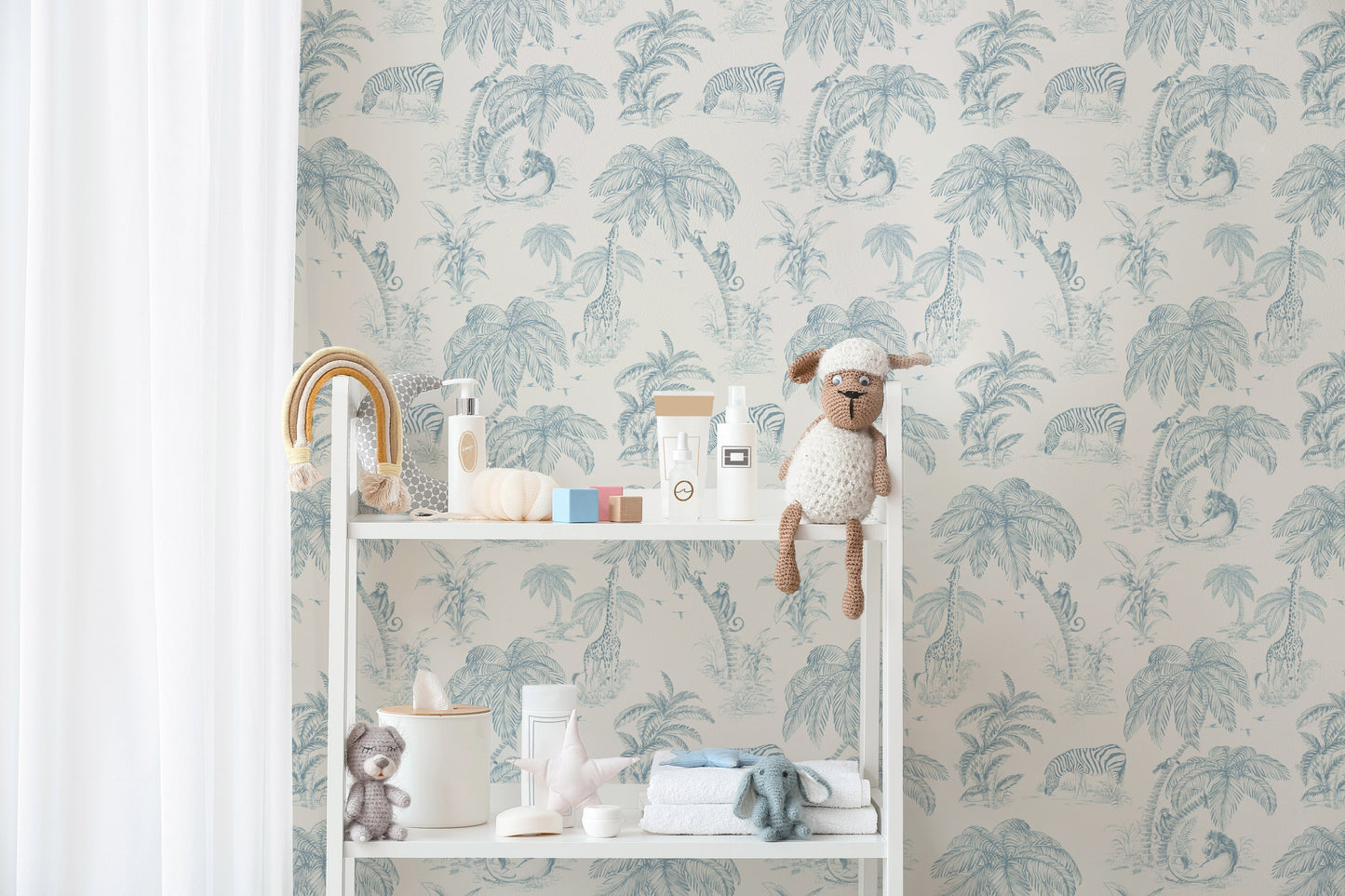 Jungle Toile Wallpaper