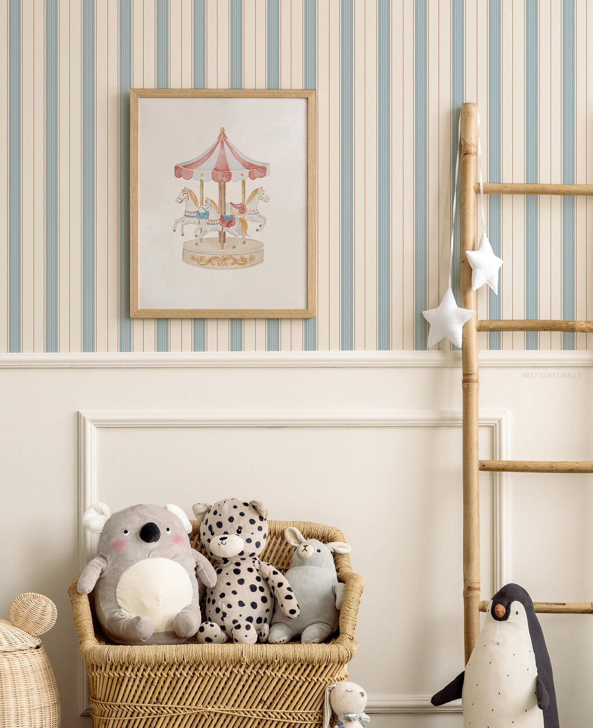 Light Maritime Stripe Wallpaper
