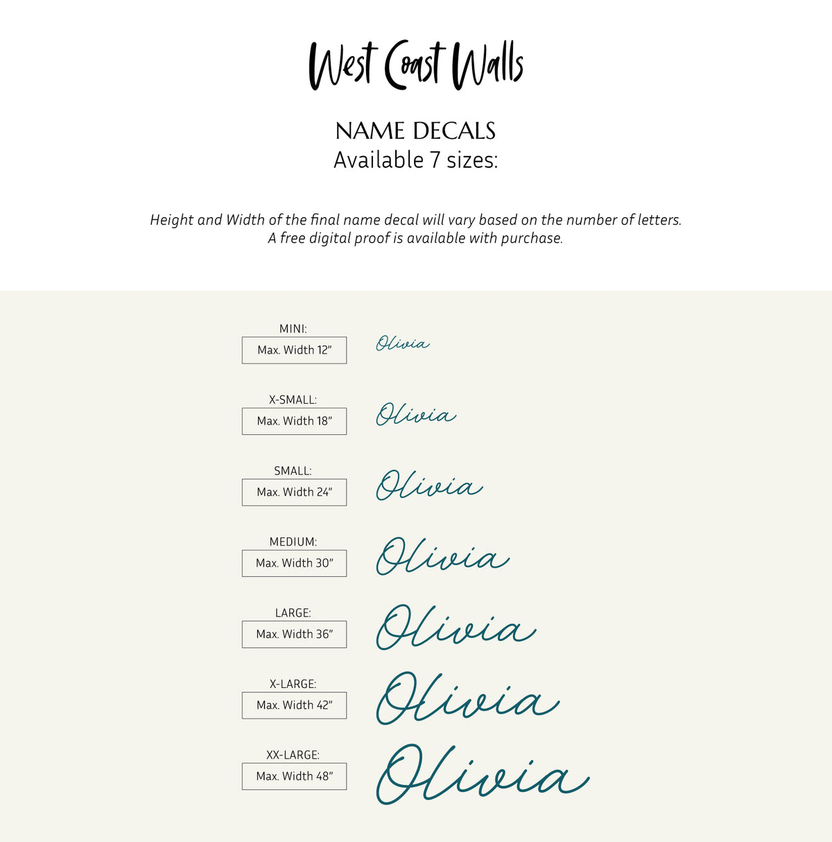 Personalized Name Wall Decal