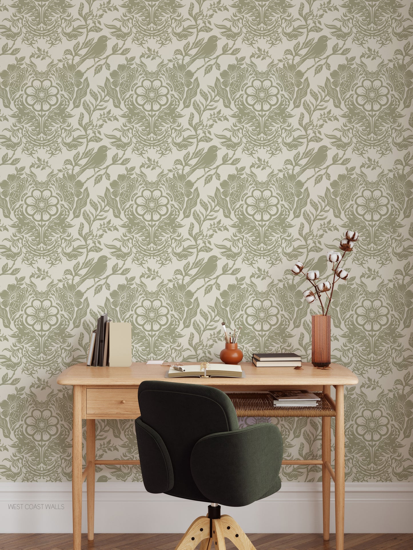 Birds and Branches Wallpaper (Papillon Patterns x West Coast Walls)