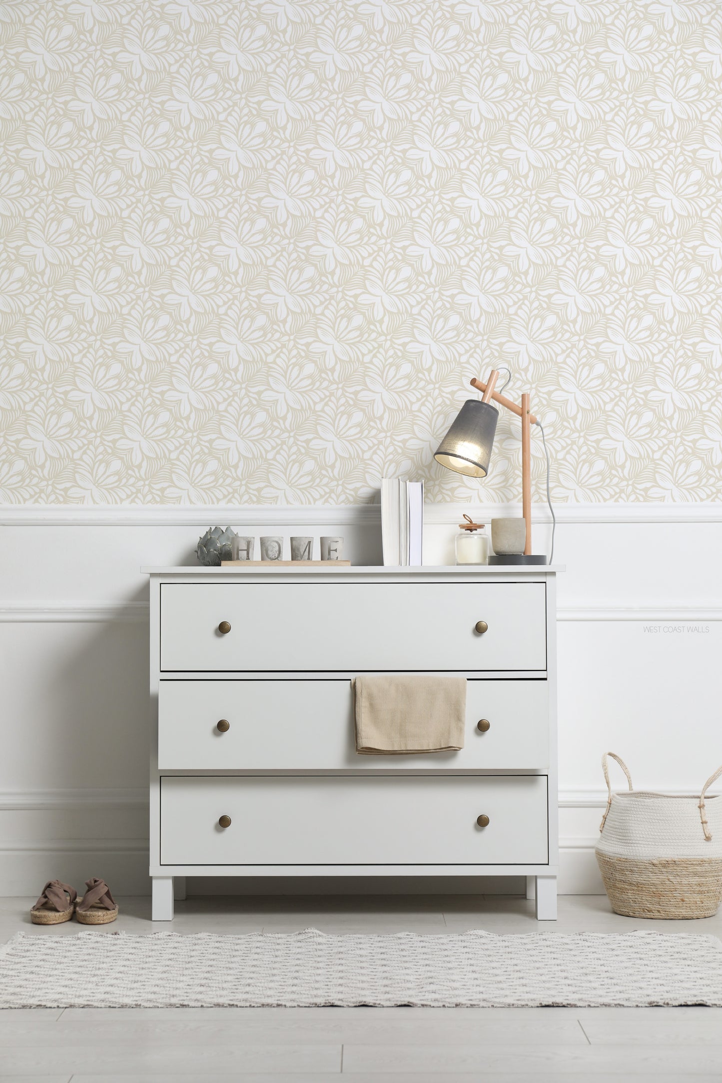 Soft Botanical Wallpaper (Papillon Patterns x West Coast Walls)