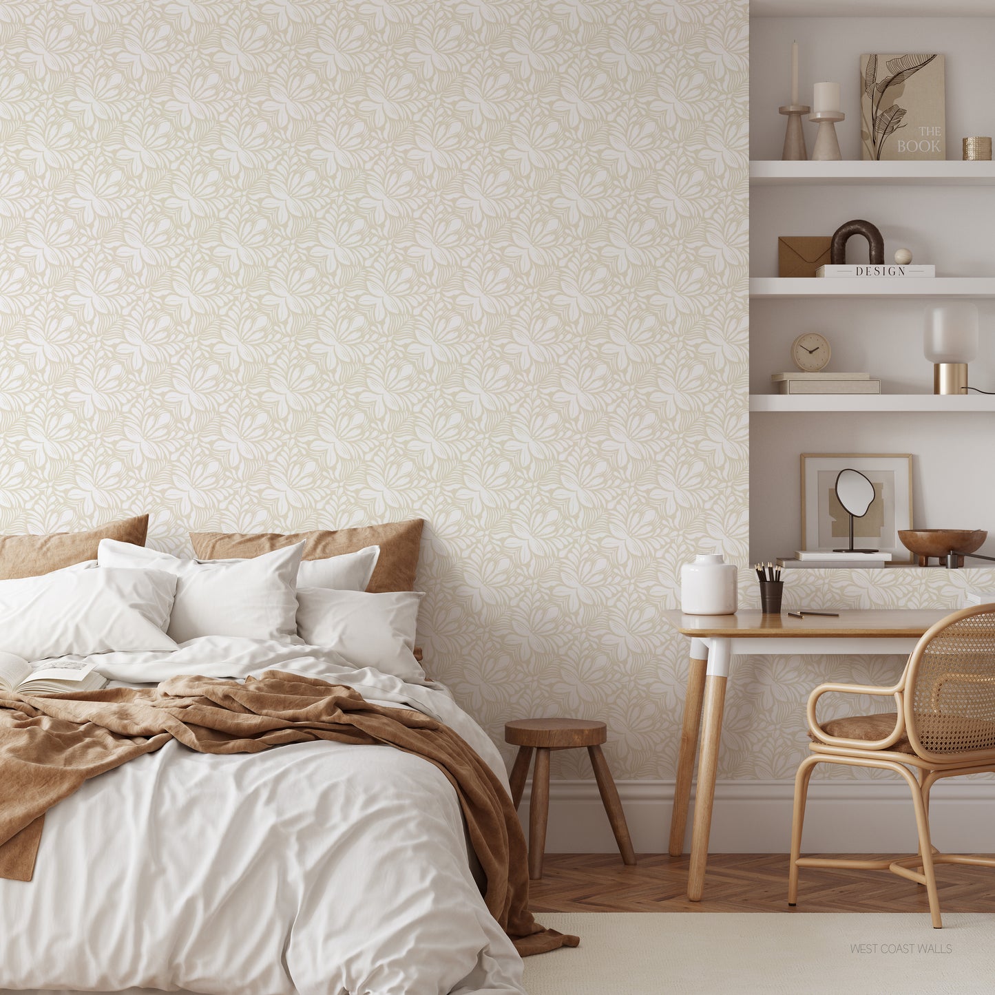 Soft Botanical Wallpaper (Papillon Patterns x West Coast Walls)