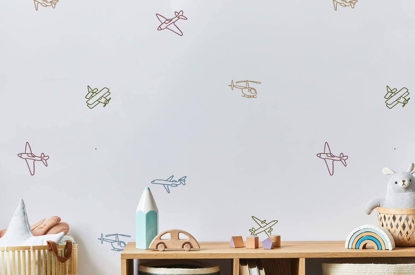 Minimalist Airplane Decals
