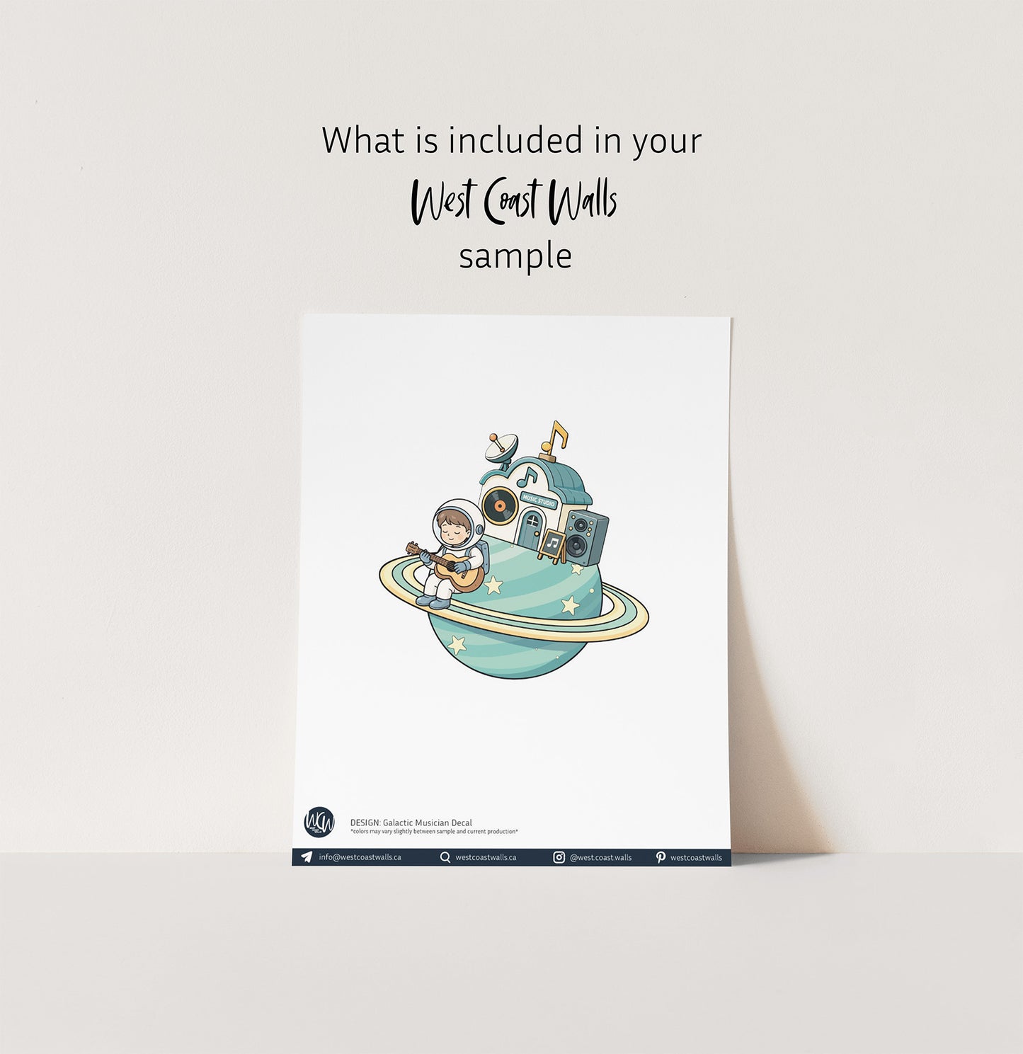 Galactic Musician Wall Decal