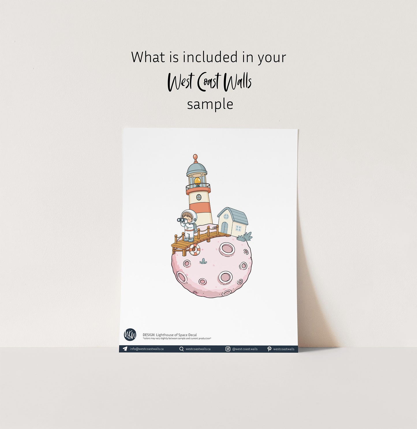 Lighthouse of Space Wall Decal