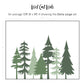 Woodland Pines Silhouette Decal set