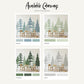 Woodland Pines Silhouette Decal set