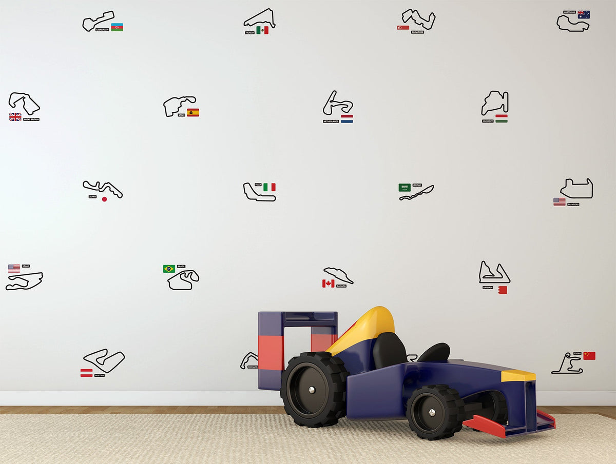 Racetracks of the World Decals