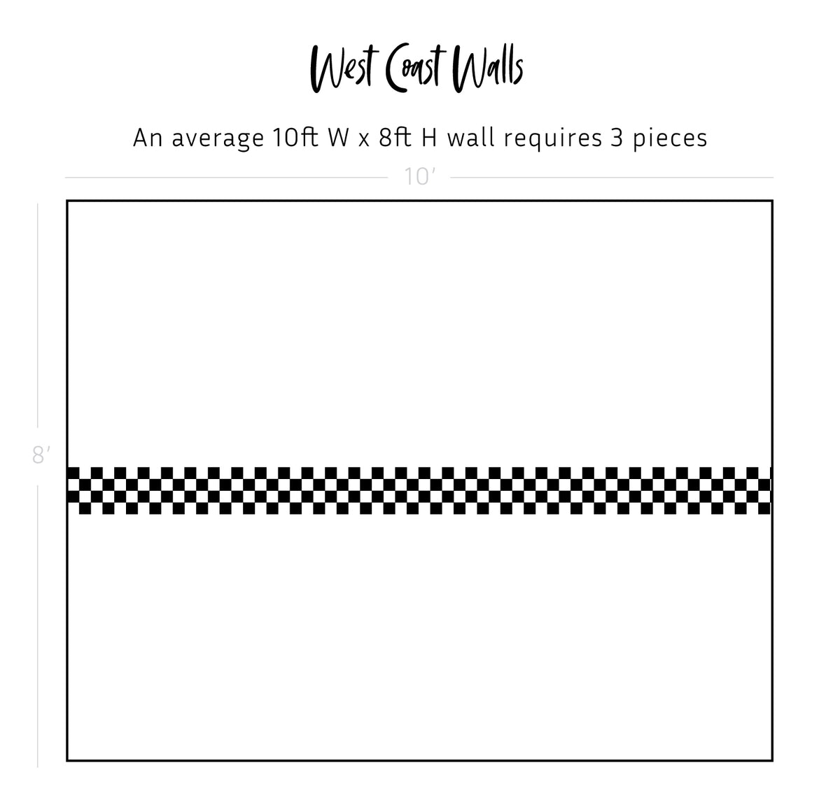 Checkerboard Wallpaper Border