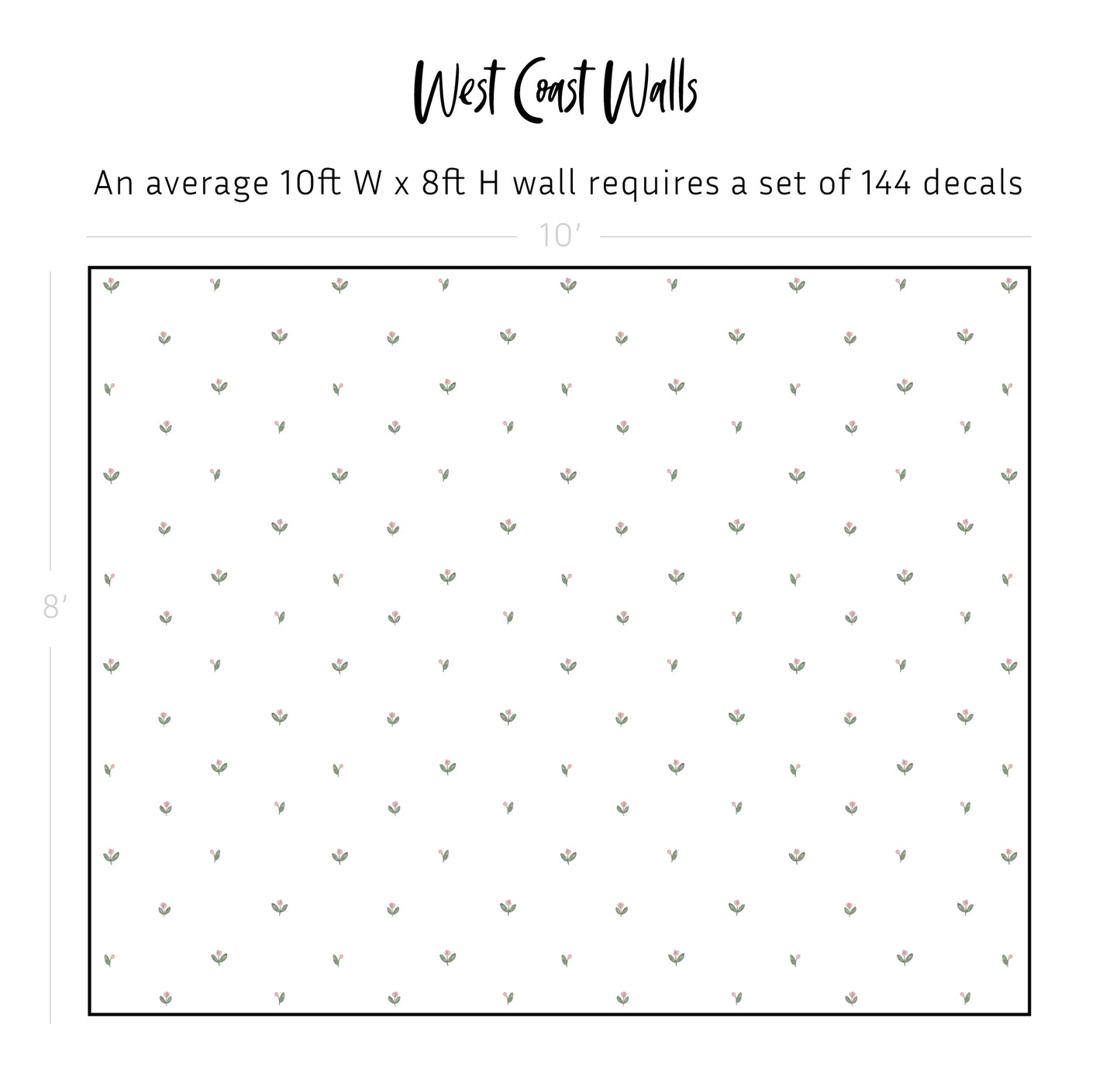 Freya Floral Bud Wall Decals