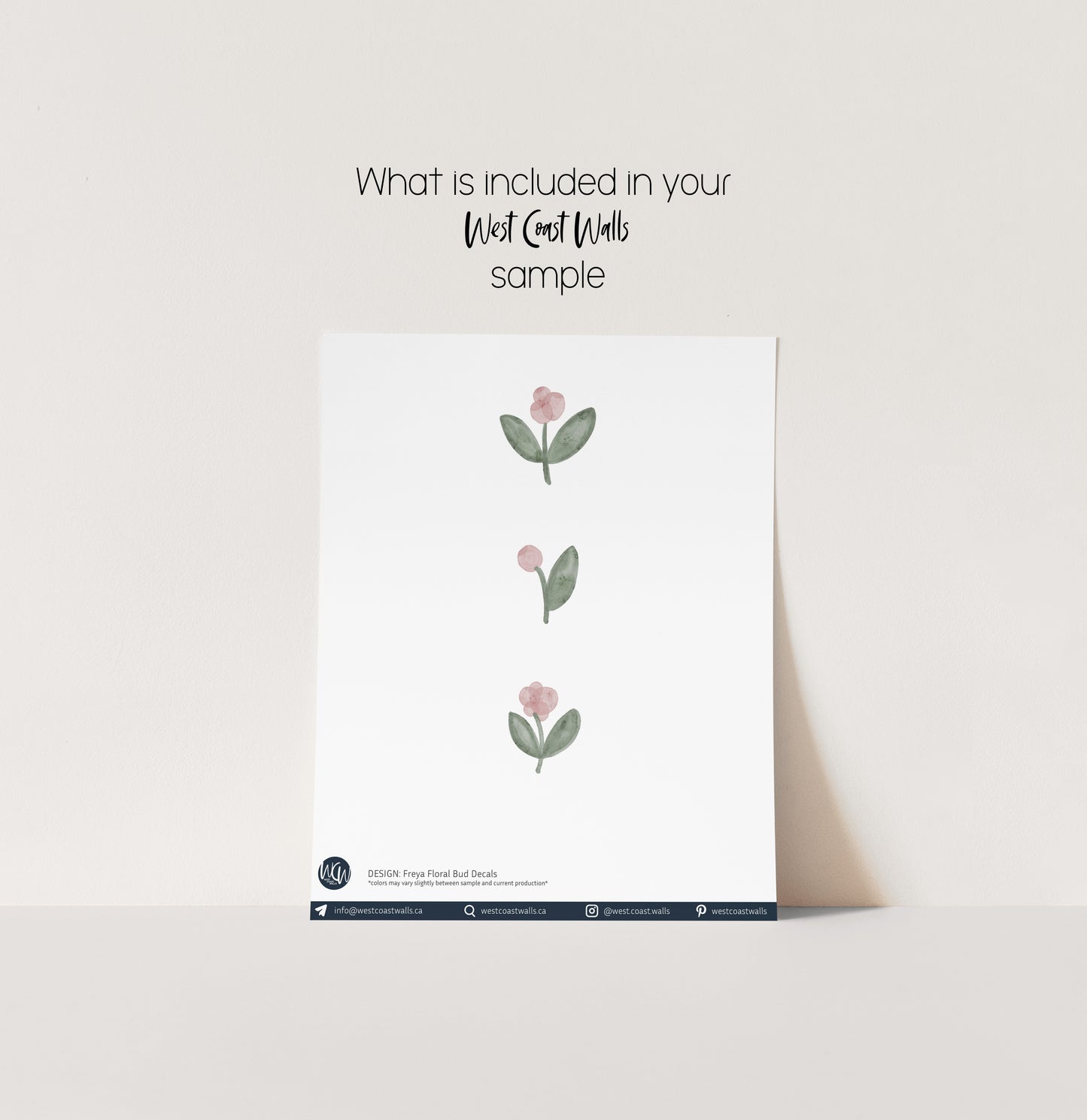 Freya Floral Bud Wall Decals
