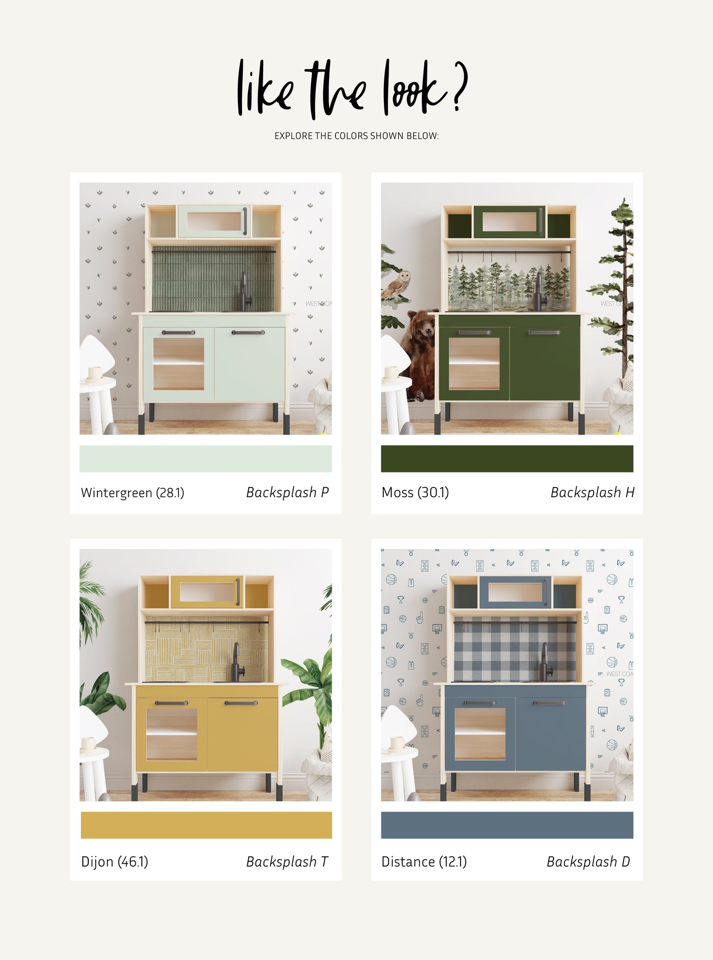 Ikea DUKTIG Kitchen Removable Decals