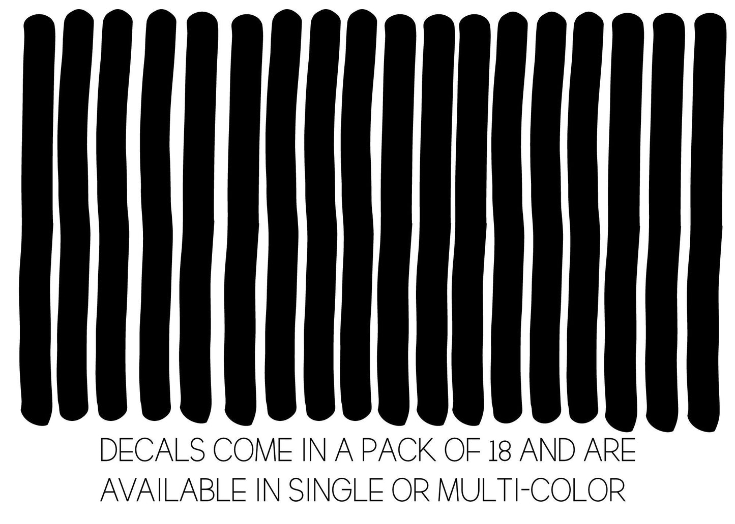 Irregular Line Decals
