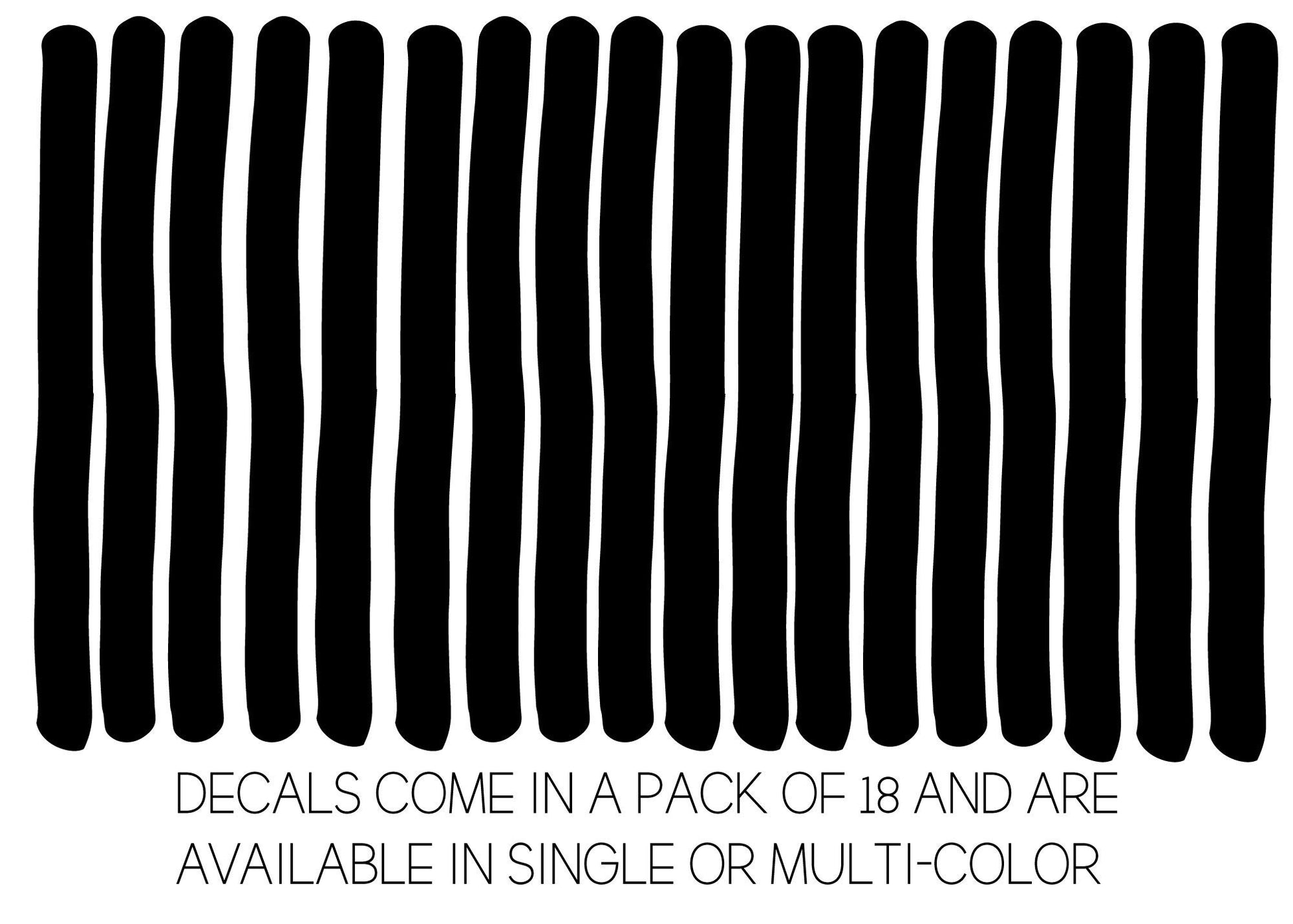 Irregular Line Decals