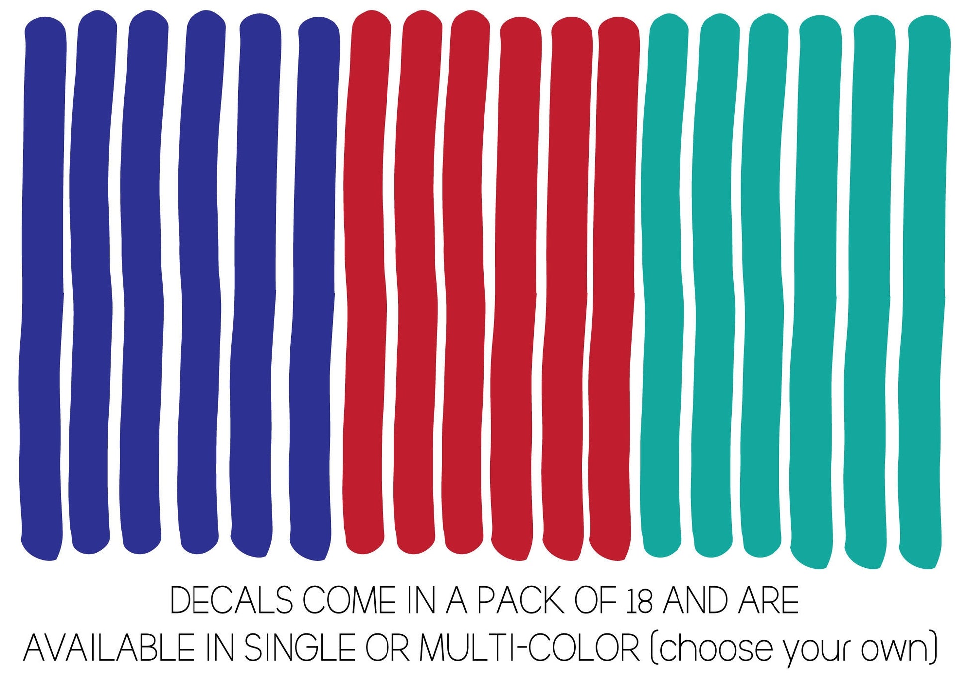 Irregular Line Decals