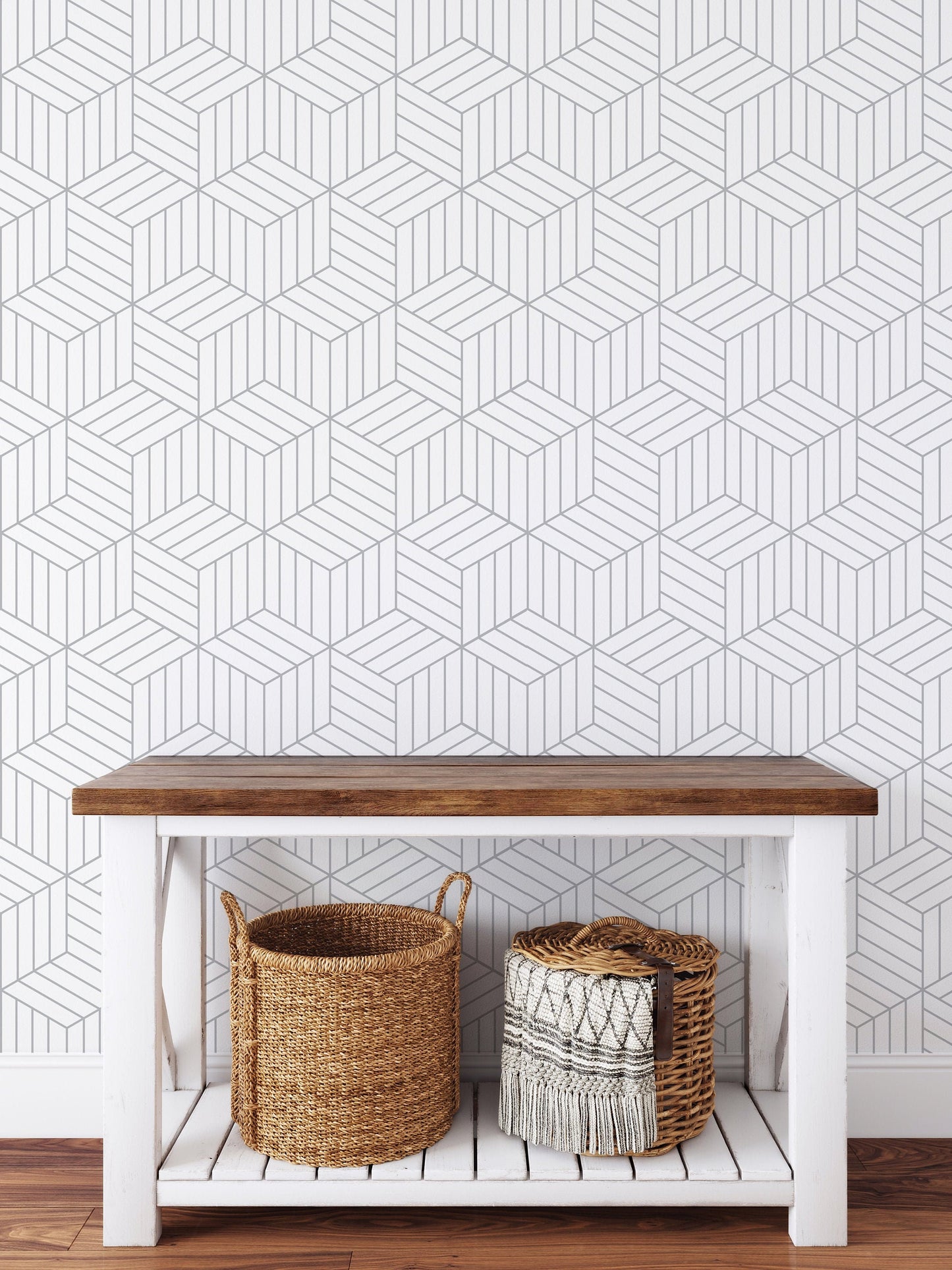 Geometric Hexagon Wallpaper