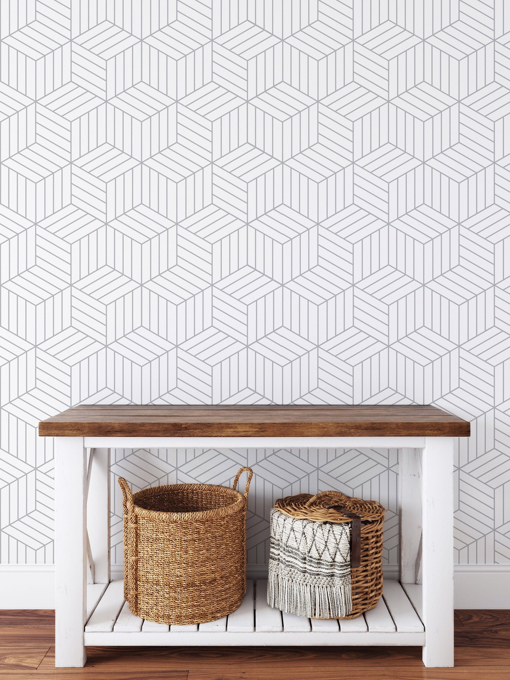Geometric Hexagon Wallpaper