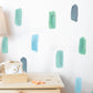 Stubby Irregular Watercolor Line Decals
