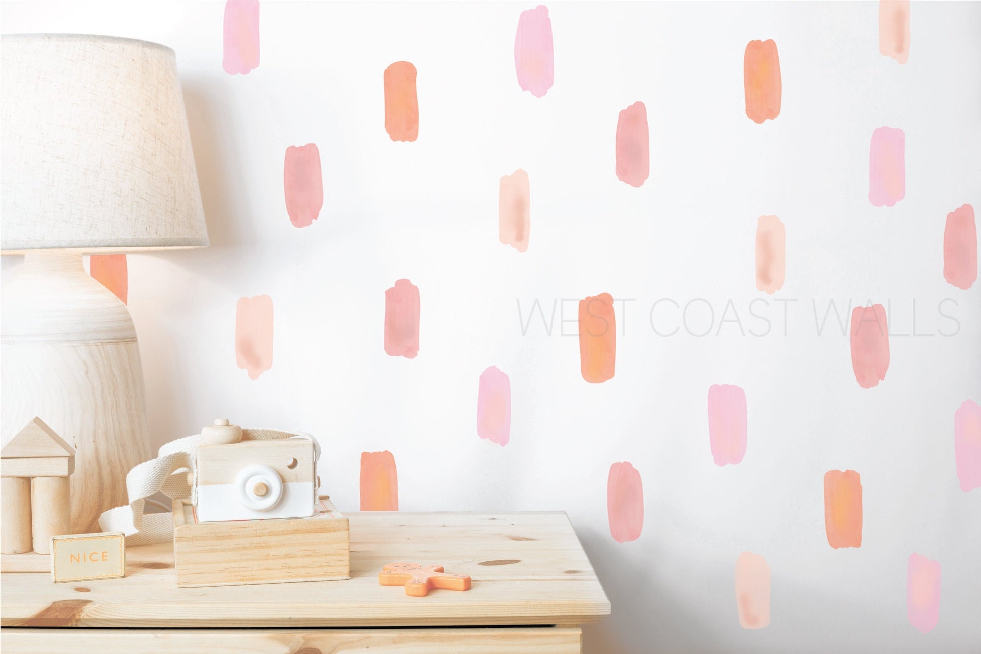 Stubby Irregular Watercolor Line Decals