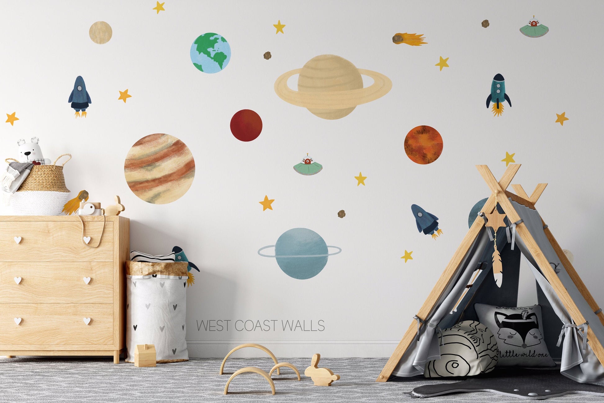Solar System Removable Wall Decals