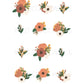 Neutral Floral Removable Wall Stickers