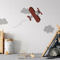 Painted Airplane Wall Decal