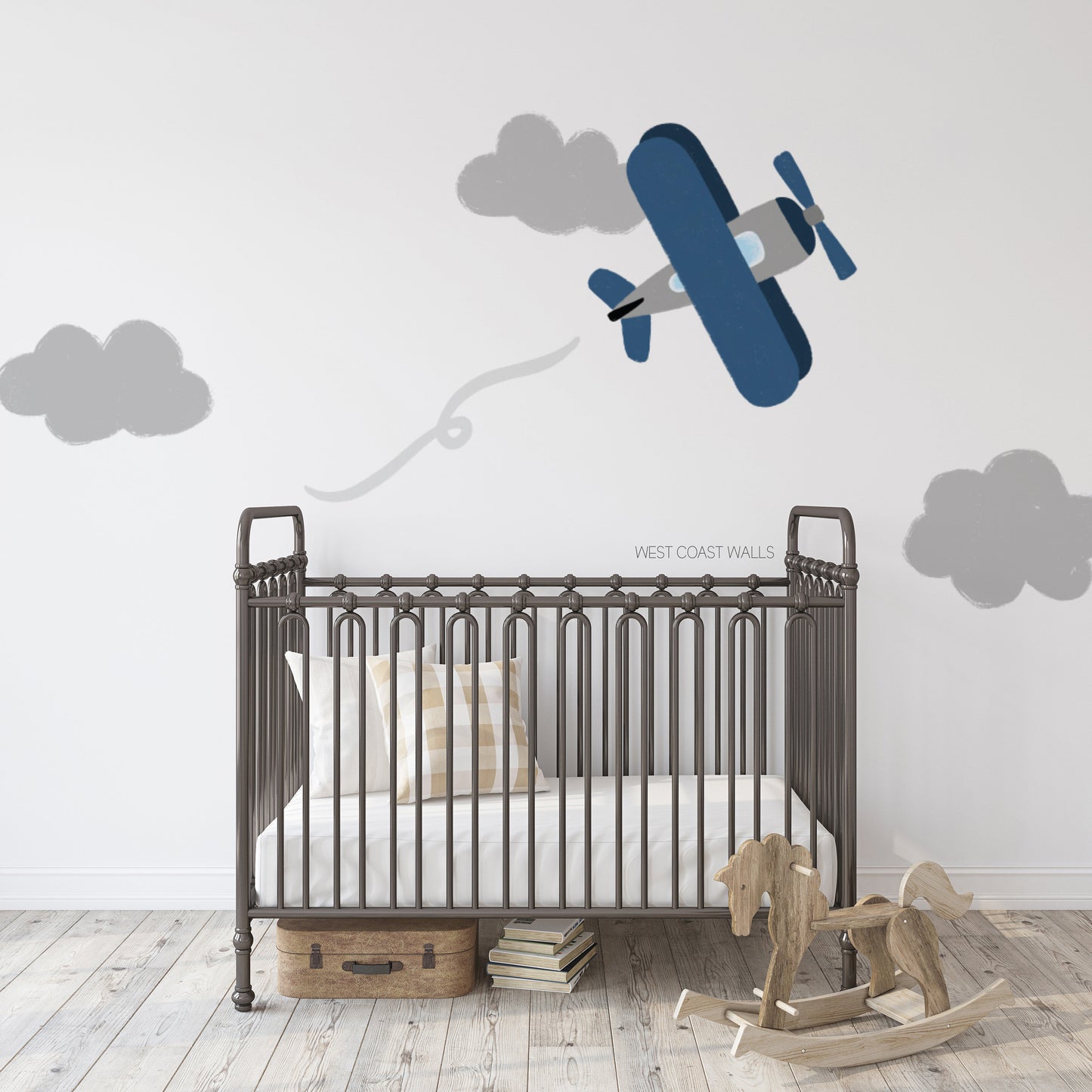 Painted Airplane Wall Decal
