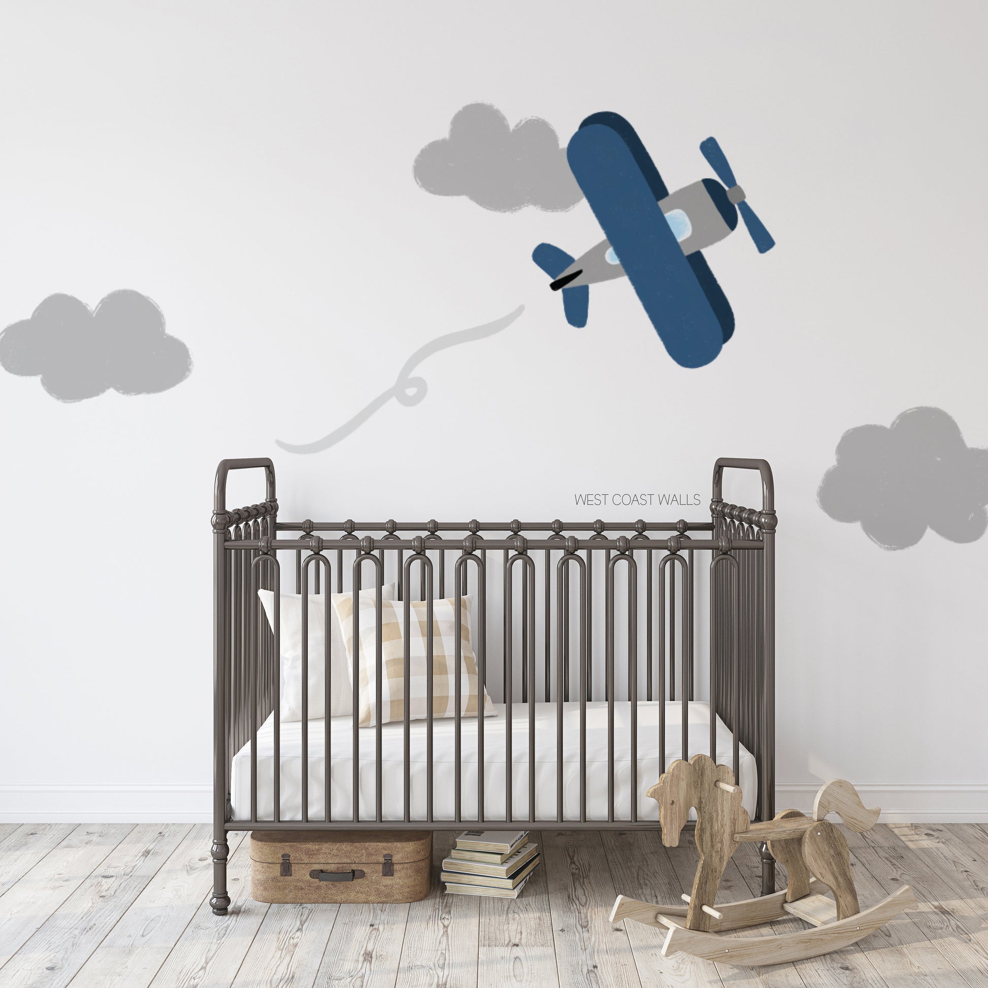 Painted Airplane Wall Decal