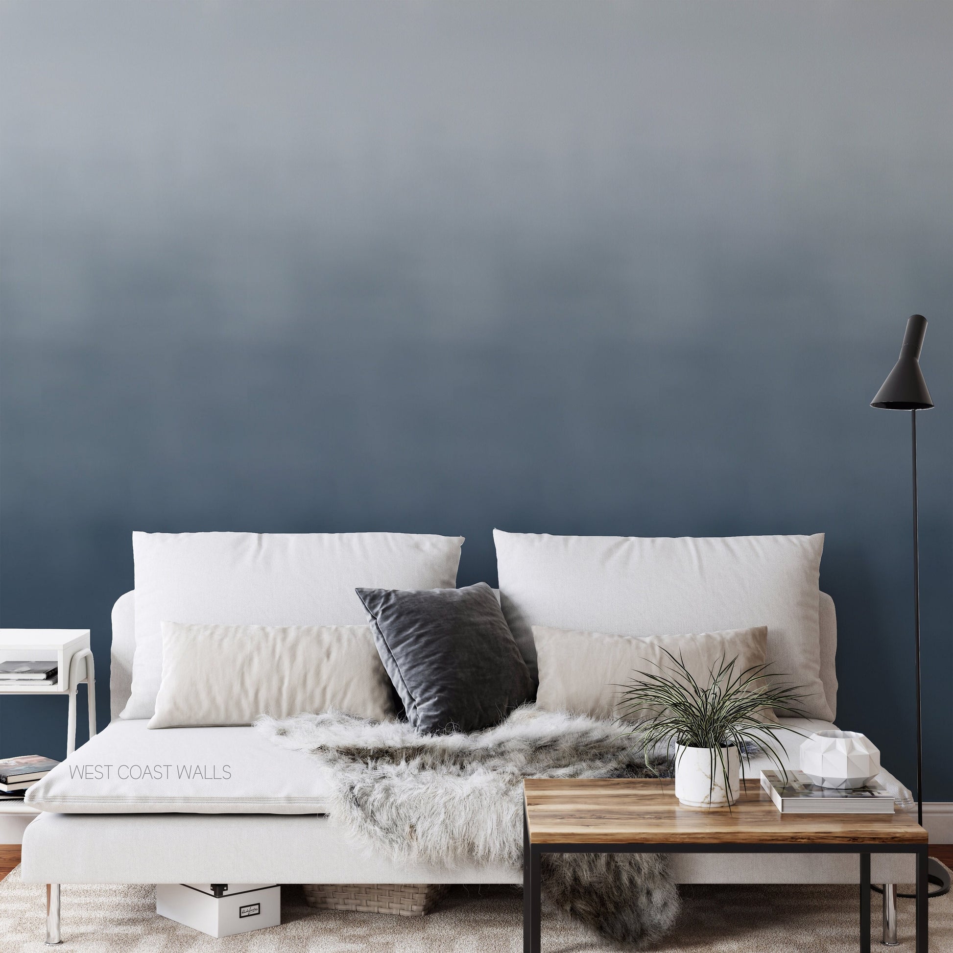 Blue Ombre Wallpaper