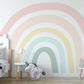 Muted Pastel Rainbow Mural