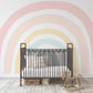 Muted Pastel Rainbow Mural