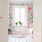 Bright and Cheery Painted Floral Wallpaper