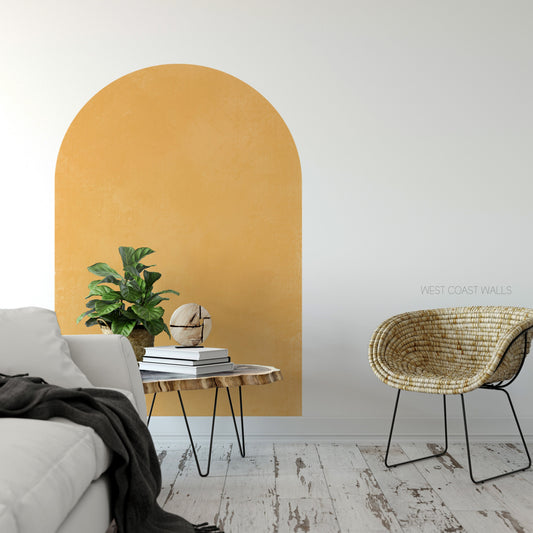 CLEARANCE Yellow Textured Arch 34"x71"