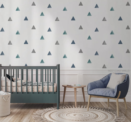 Watercolor Triangle Removable Wall Decals