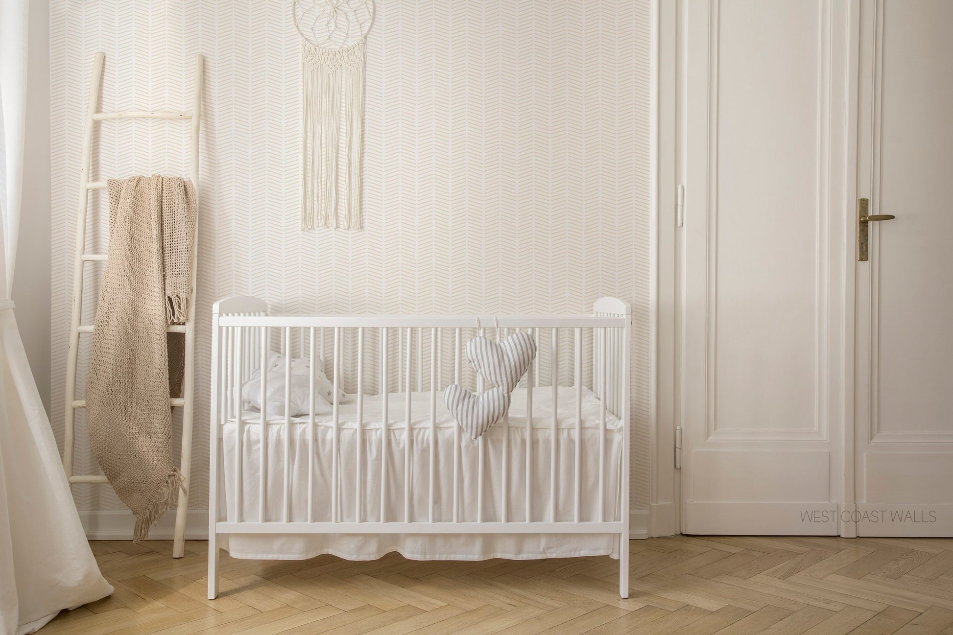 Geometric Herringbone Wallpaper