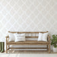 Geometric Leaf Wallpaper