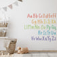 Watercolor Alphabet Letters Removable Decals