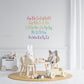 Watercolor Alphabet Letters Removable Decals