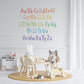 Watercolor Alphabet Letters Removable Decals
