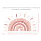 Large Boho Sun Rainbow Removable Wall Decal