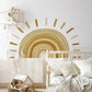 Large Boho Sun Rainbow Removable Wall Decal