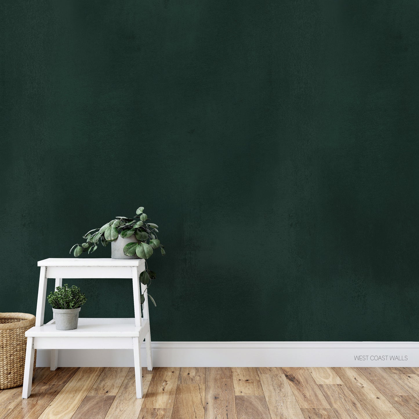 Emerald Green Textured Wallpaper