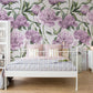 Soft Lilac Peony Floral Wallpaper