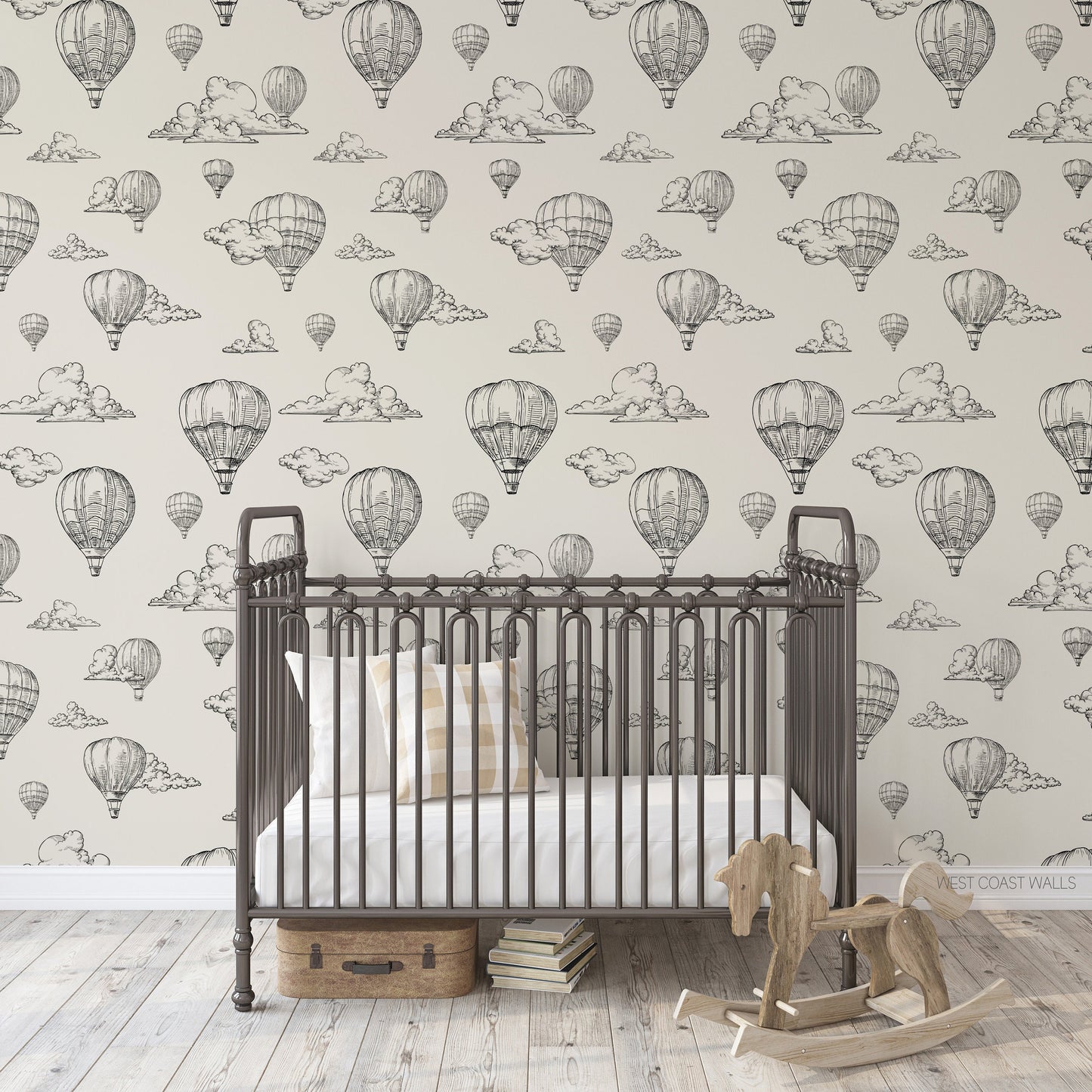 Vintage Hot Air Balloon Wallpaper