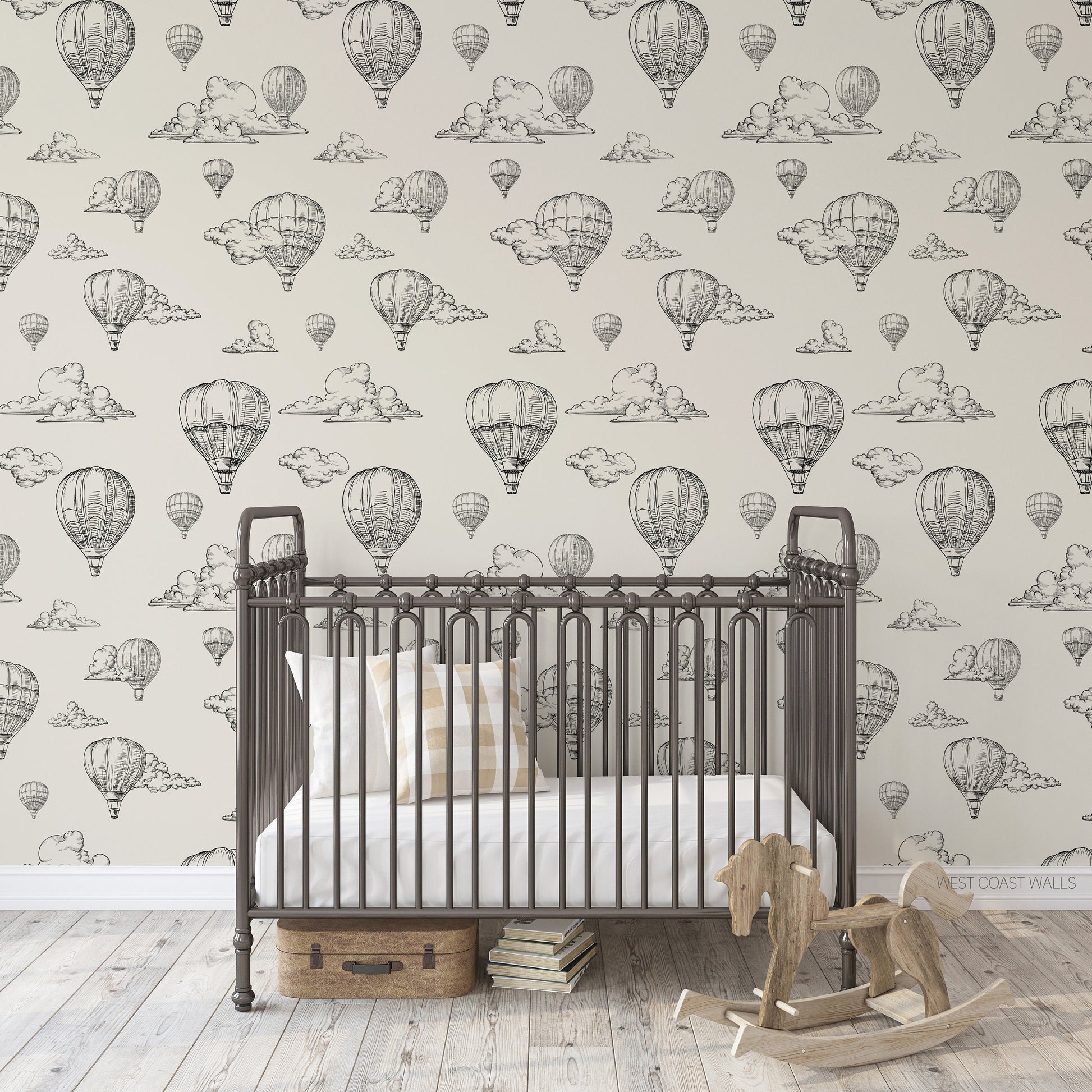 Vintage Hot Air Balloon Wallpaper